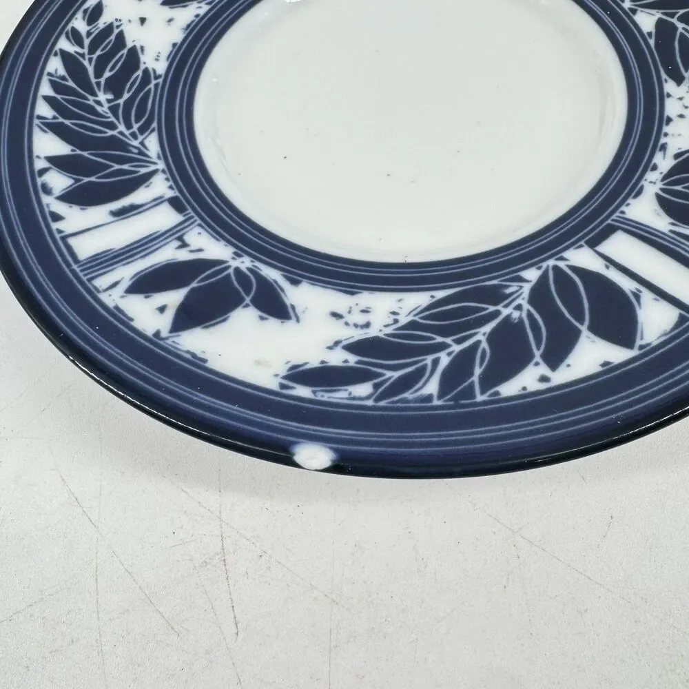 Dansk Ceylon Cups & Saucers Set of 3 Blue White KW/NR Japan Vintage